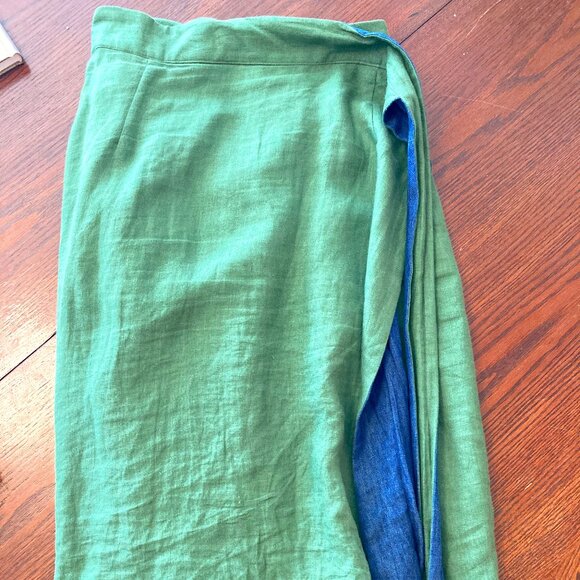 Naomi Nomi Dresses & Skirts - Naomi Nomi Wrap Skirt--Prospect Green